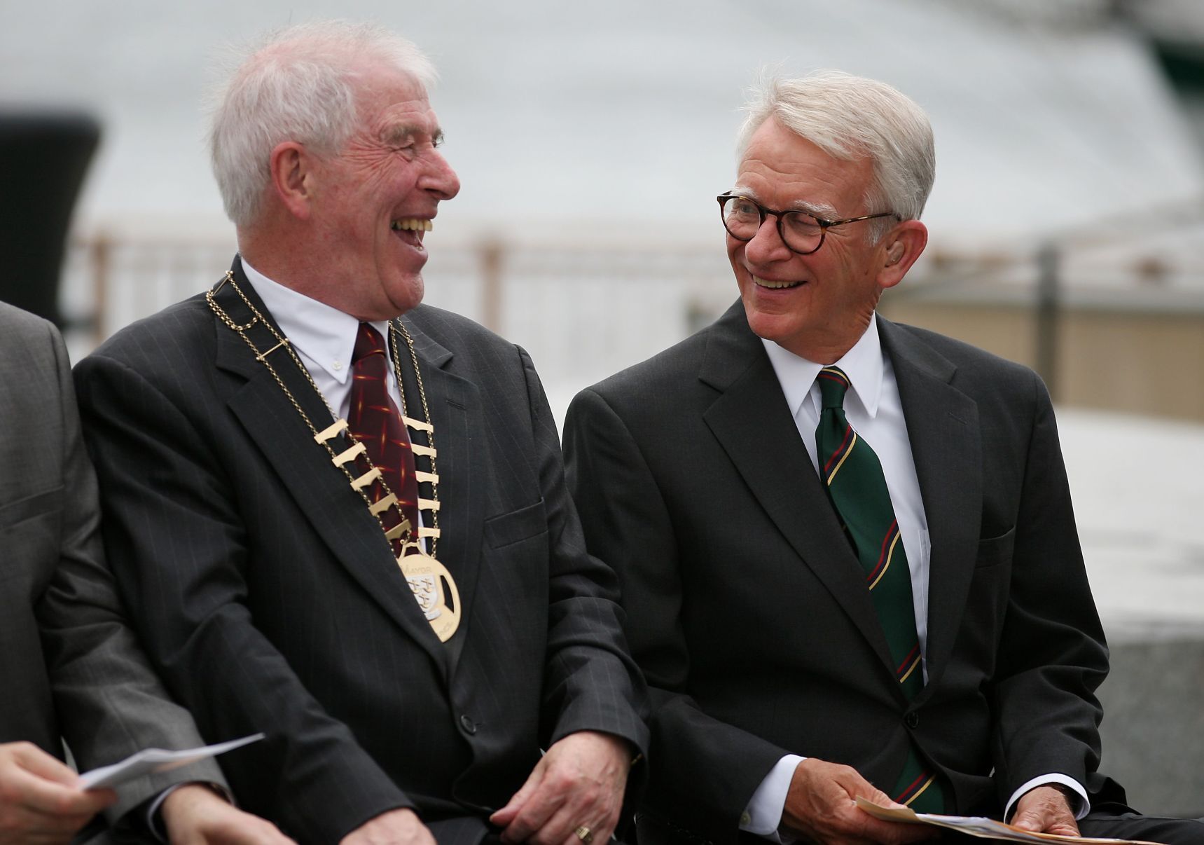Joe Riley with Irish mayor 2013 Grace Beahm Alford (copy)